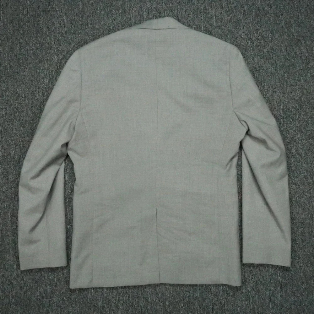Banana‎ Republic Blazer Mens 38S Gray Primatist Super 100s Marlane Wool Slim Fit